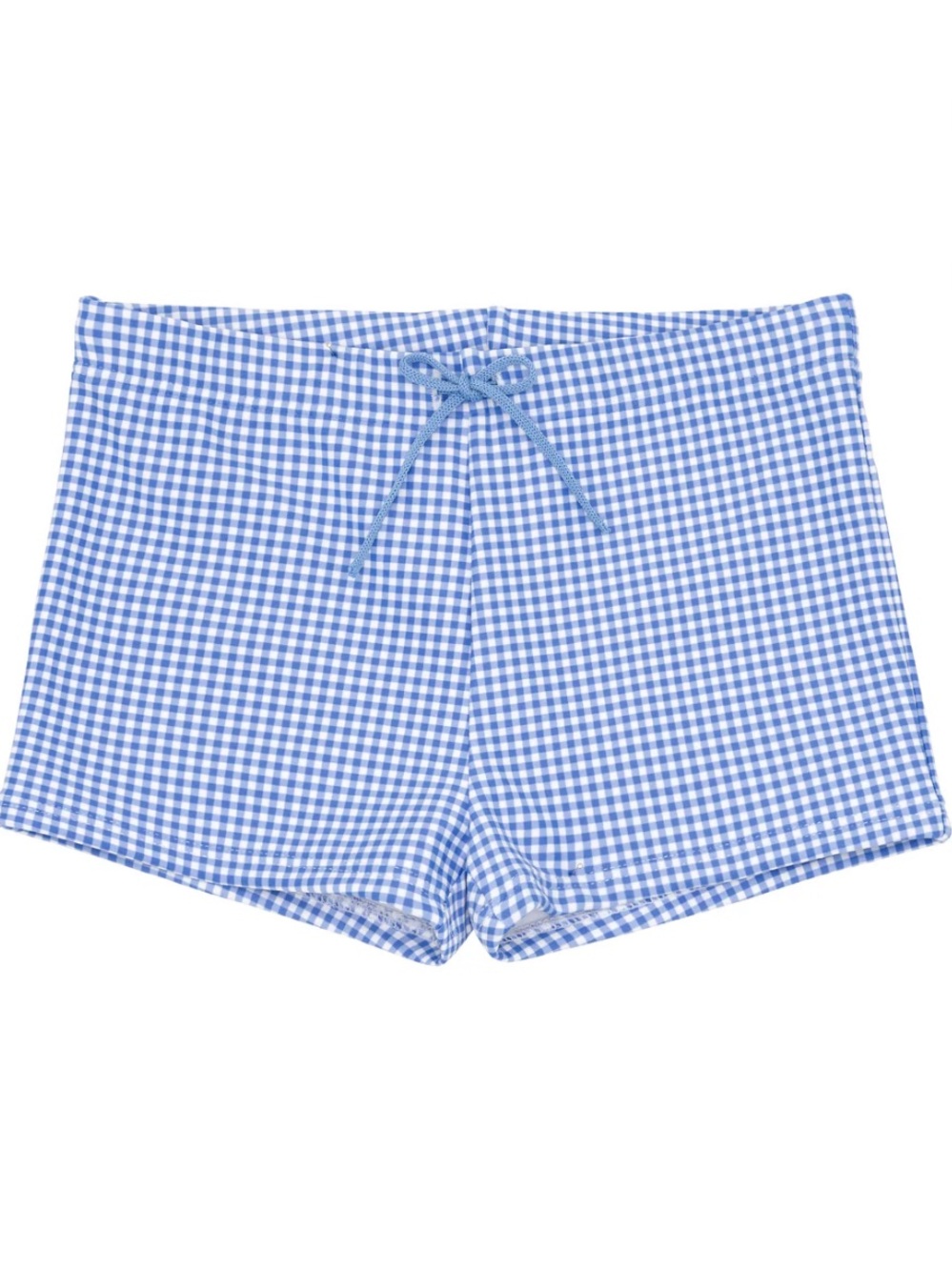 NWT - Minnow boys sky blue gingham brief, size 0-6 months